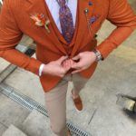 Aysoti Varada Cinnamon Slim Fit Suit
