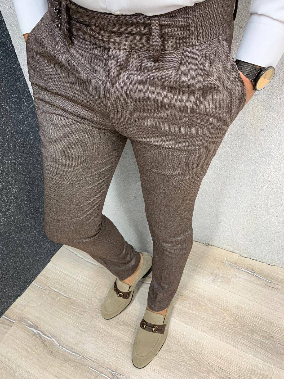 New Brown Canvas Pants