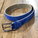 Aysoti Suede Leather Belt – Sax