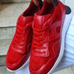 Aysoti Red Mid-Top Sneakers