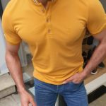 Aysoti Yellow Slim Fit T-Shirt