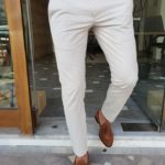 Aysoti Navak White Slim Fit Cotton Pants
