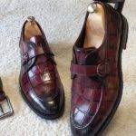 Burgundy Buckle Loafers