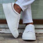 White Low-Top Sneakers
