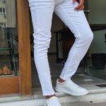 White Slim Fit Lycra Jeans