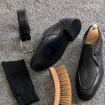Black Monk Strap Loafers