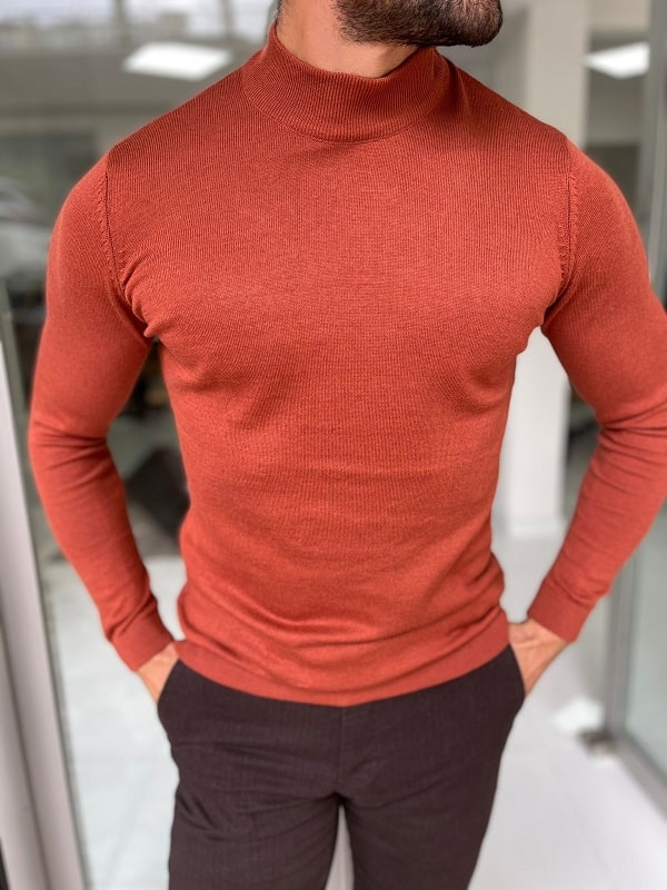 Tile Slim Fit Mock Turtleneck Sweater