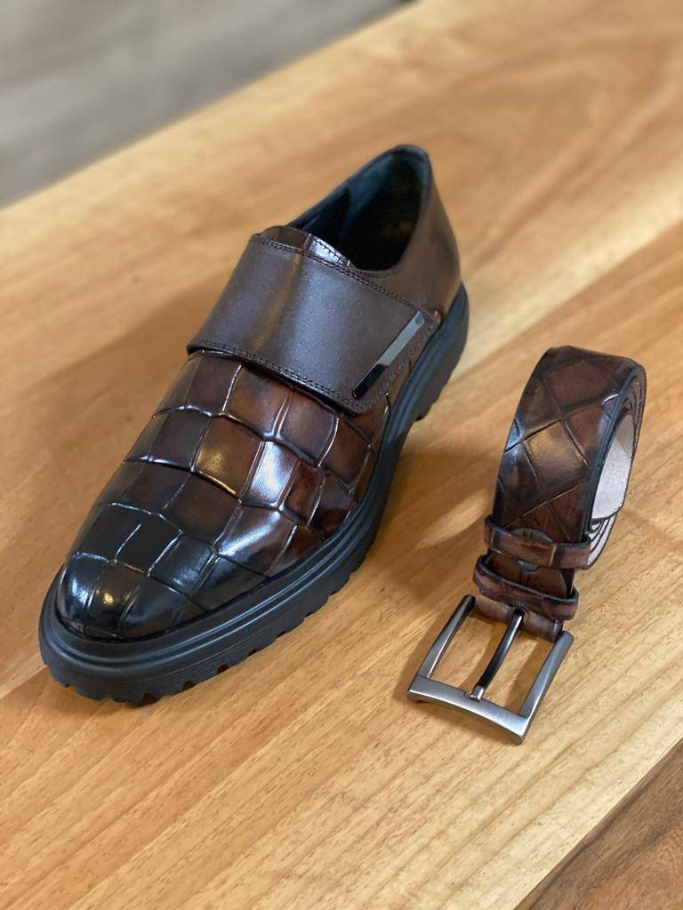 Brown Buckle Shoes
