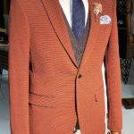 Tile Slim Fit Peak Lapel Wool Suit
