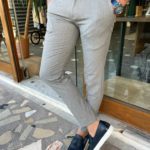 Aysoti Farndale Gray Slim Fit Cotton Pants