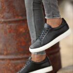 Aysoti Chenette Black Low-Top Sneakers